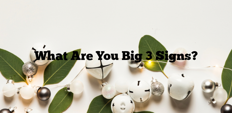 What Are You Big 3 Signs?